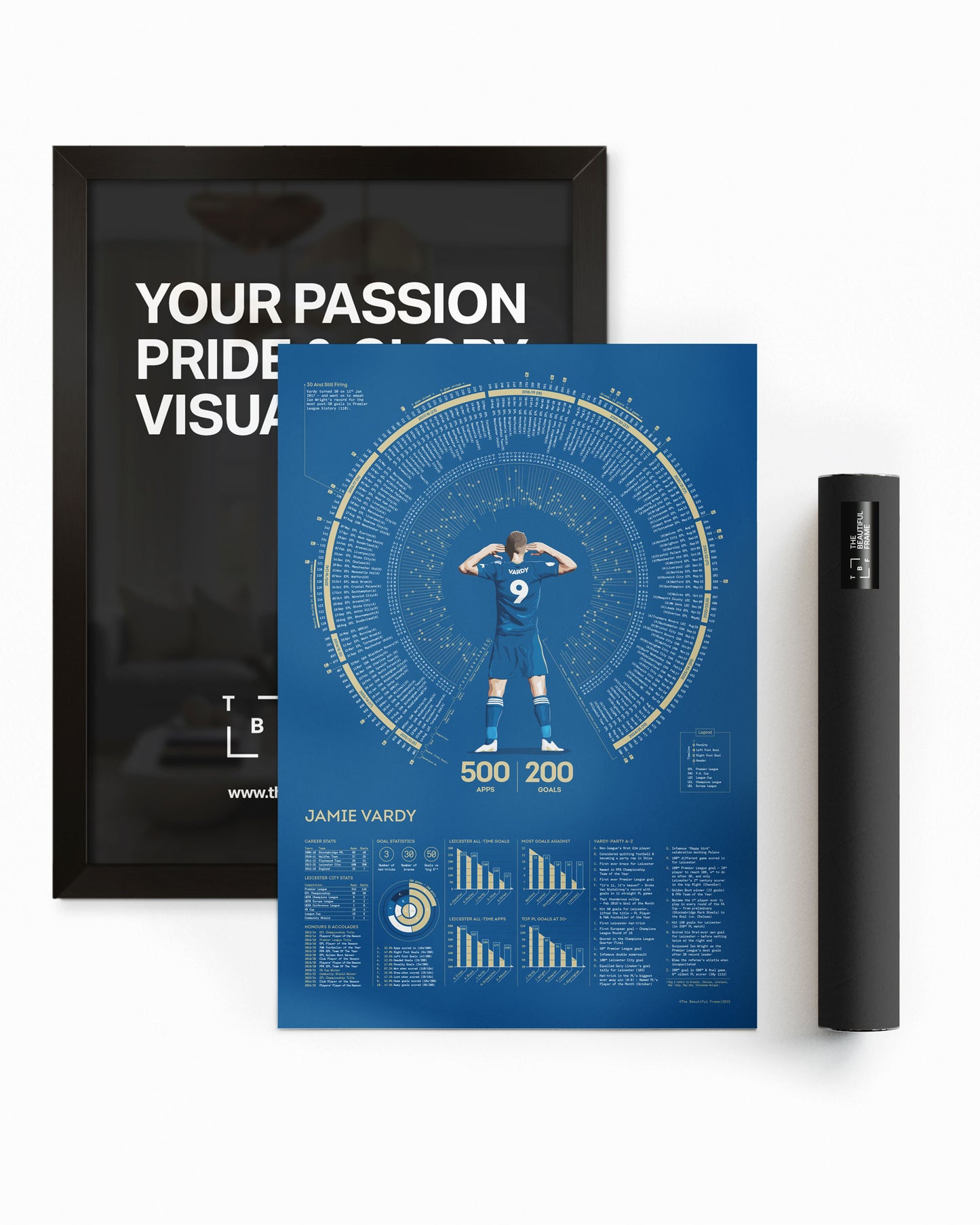 Jamie Vardy | 200 — Leicester City Legacy Print
