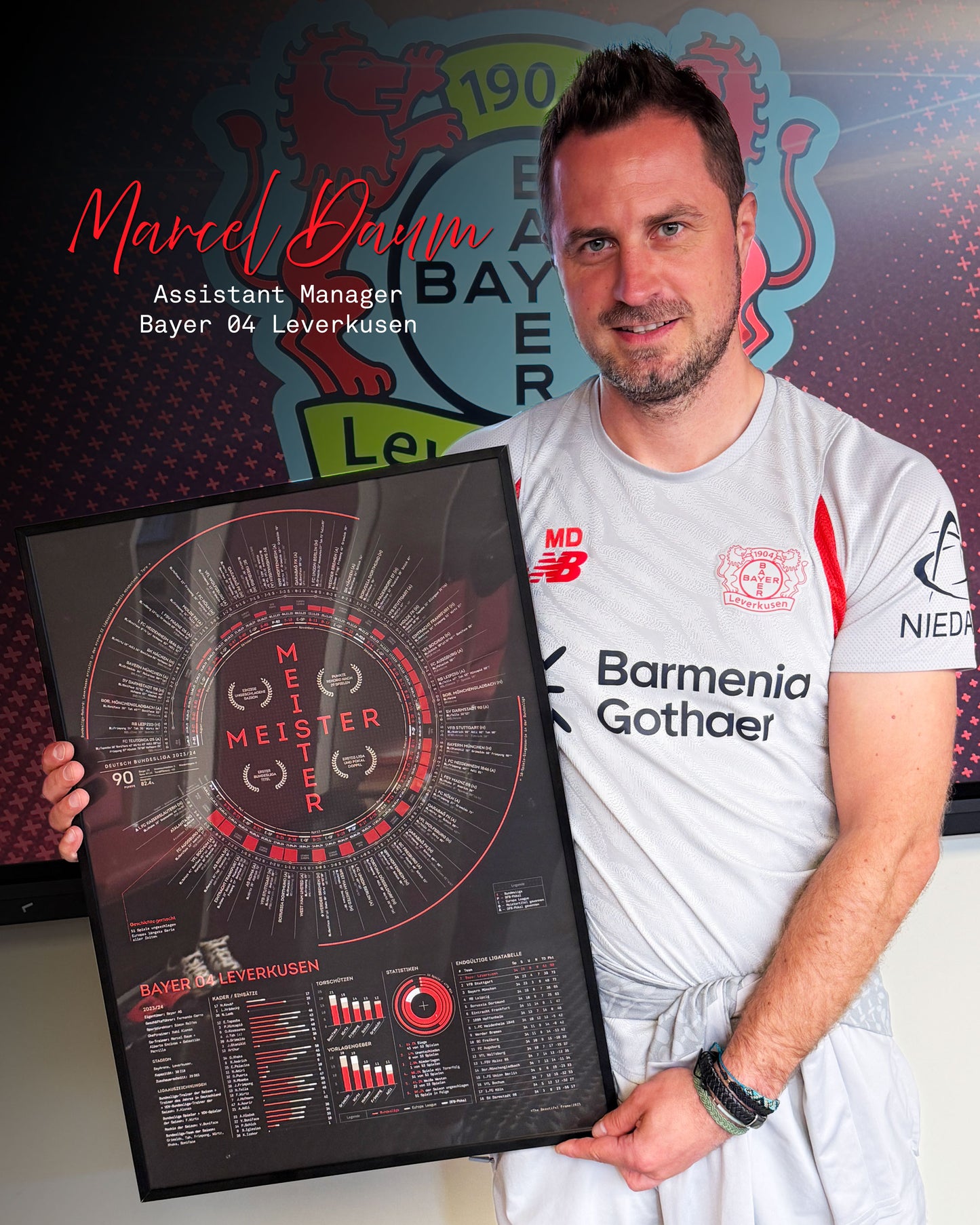 Bayer Leverkusen 2023/24: Bayer Never-Losen — Bundesliga Champions Print