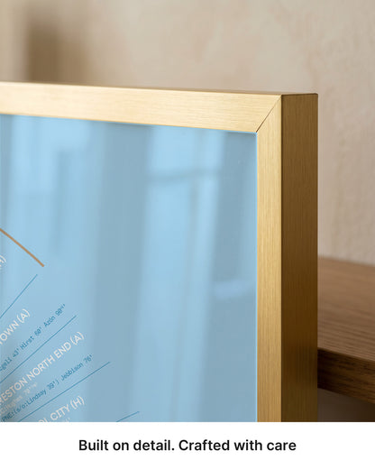 Coventry City 2025-26 Championship Champions print premium frame detail showing craftsmanship and finish