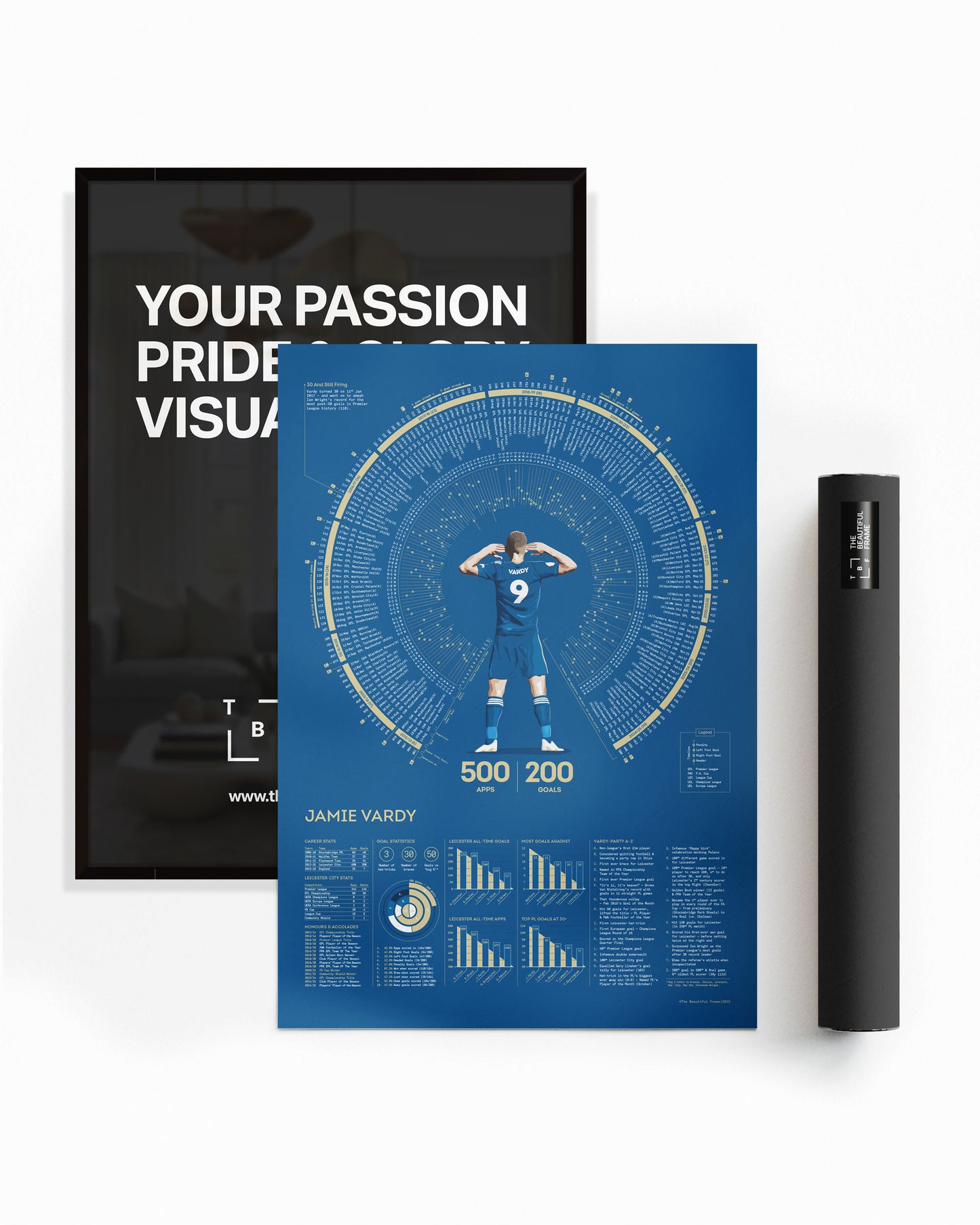 Jamie Vardy | 200 — Leicester City Legacy Print