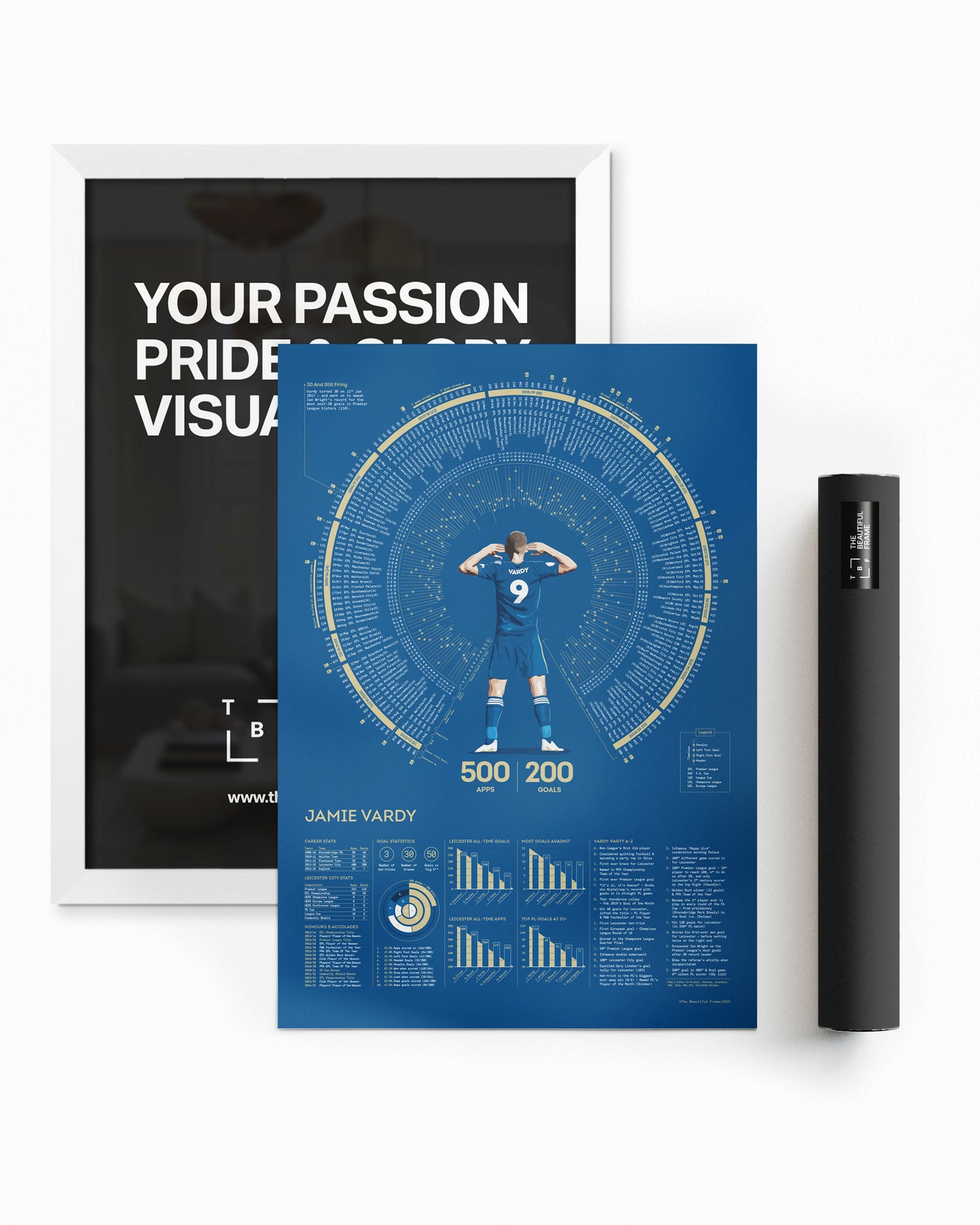 Jamie Vardy | 200 — Leicester City Legacy Print