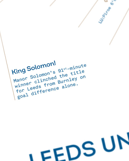 Leeds United 2024/25: Championship Champions Print